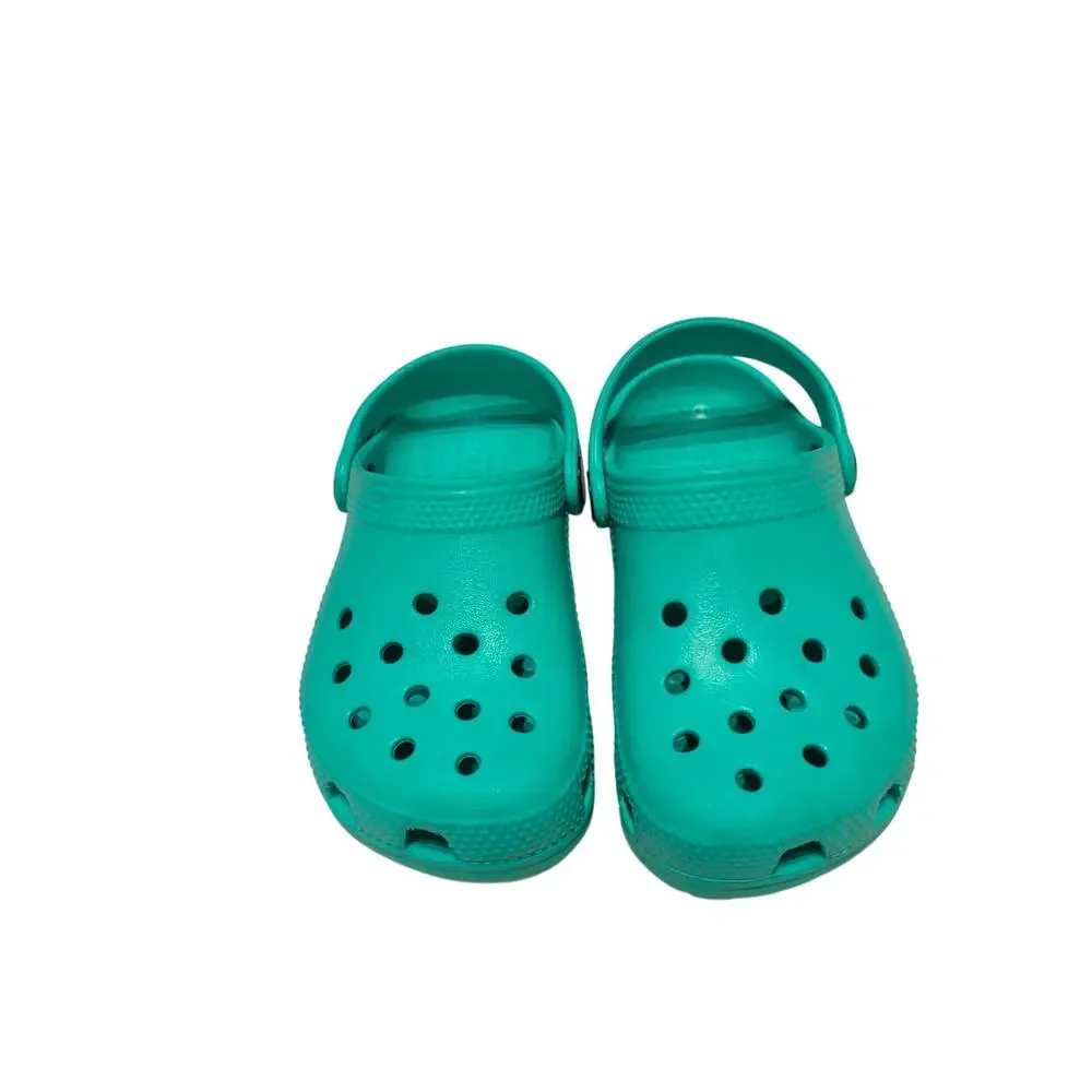 Crocs Classic Clog Toddler Size 10C Turquoise Slip On Unisex Comfort